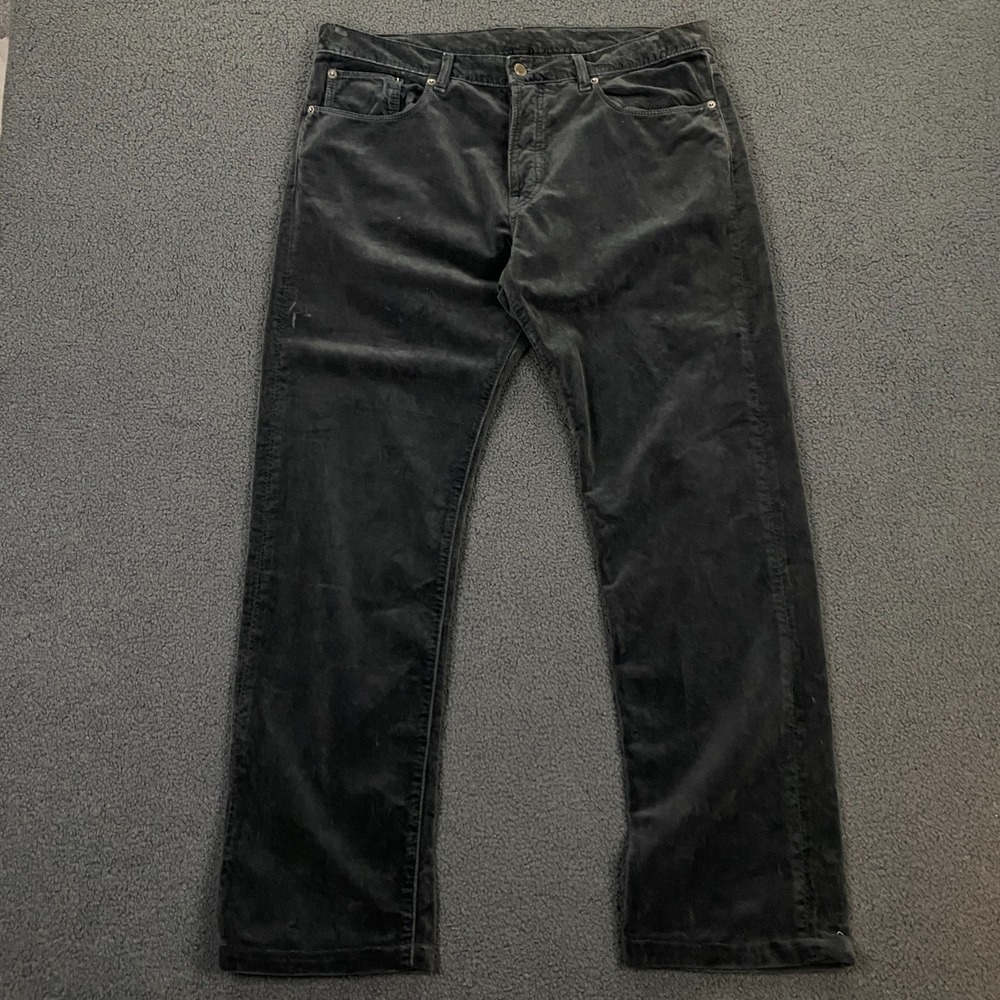 Massimo Alba Pants Mens 34x30 HEMMED Velvet 5-Pocket Jeans Straight Leg Italy